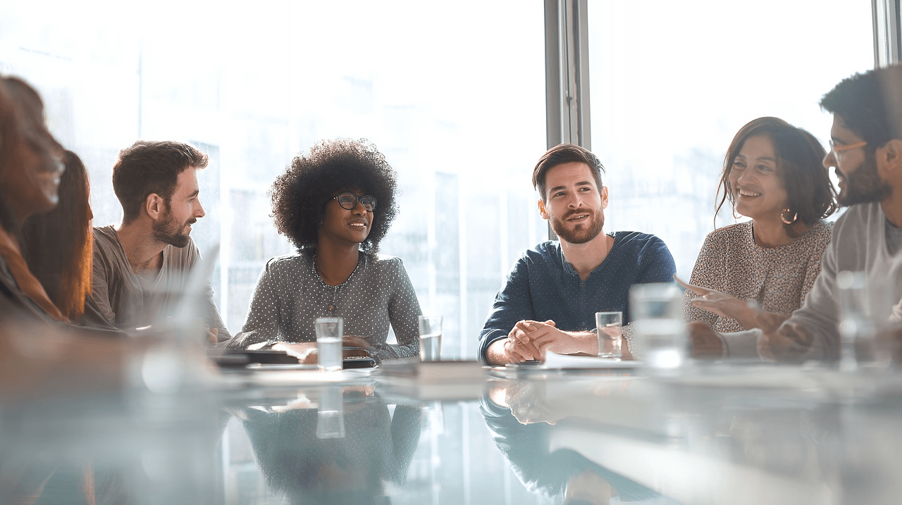 Pixizen team in a modern conference room