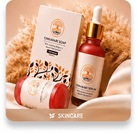 Skincare flat lay product image example