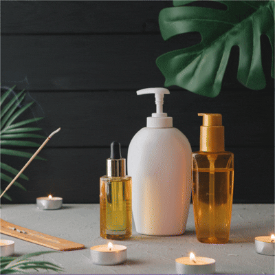 Animated skincare product display
