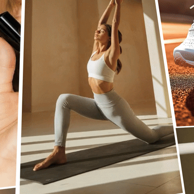 Yoga fitness collage motion preview